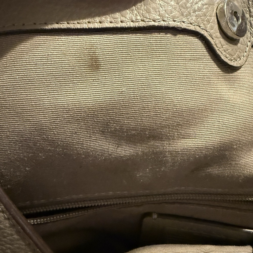 Coach Lexy F27593 Fog Taupe Pebbled Leather Shoulder Bag MSRP $395 - Picture 9 of 10